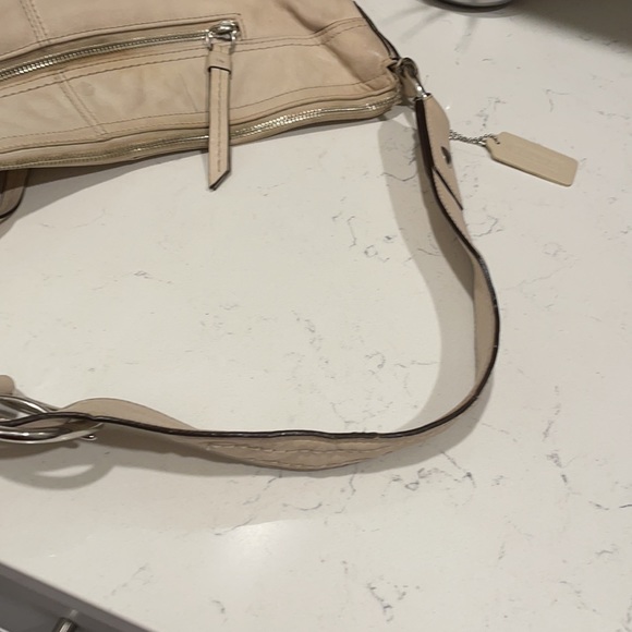 Beige Coach Soho Leather Hobo Bag - Picture 8 of 16